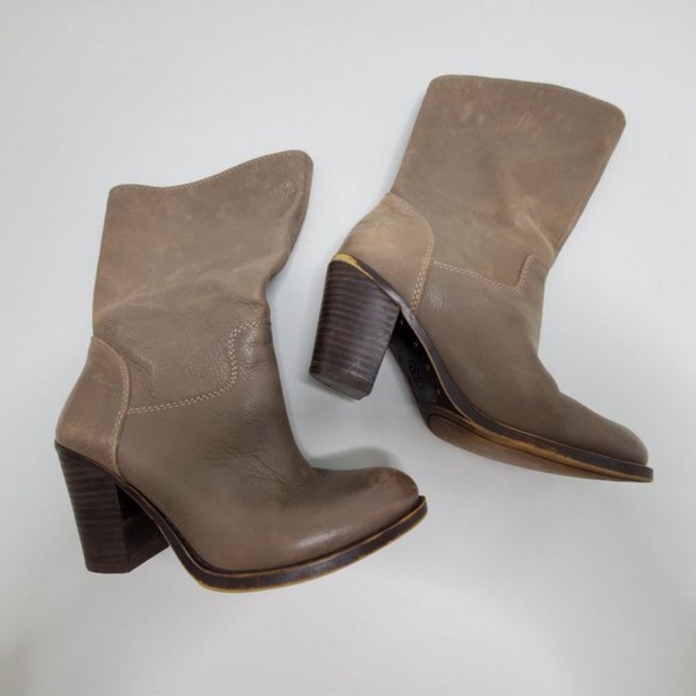 Lucky Brand Boots 6 M Embrleigh Brown Heel‎ Leather